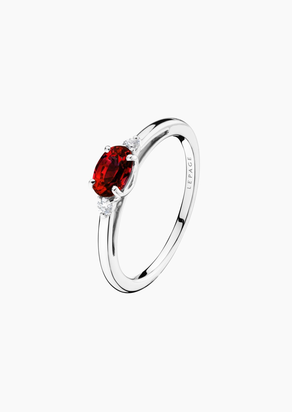 Juliette ring in gold, ruby and diamonds / Lepage