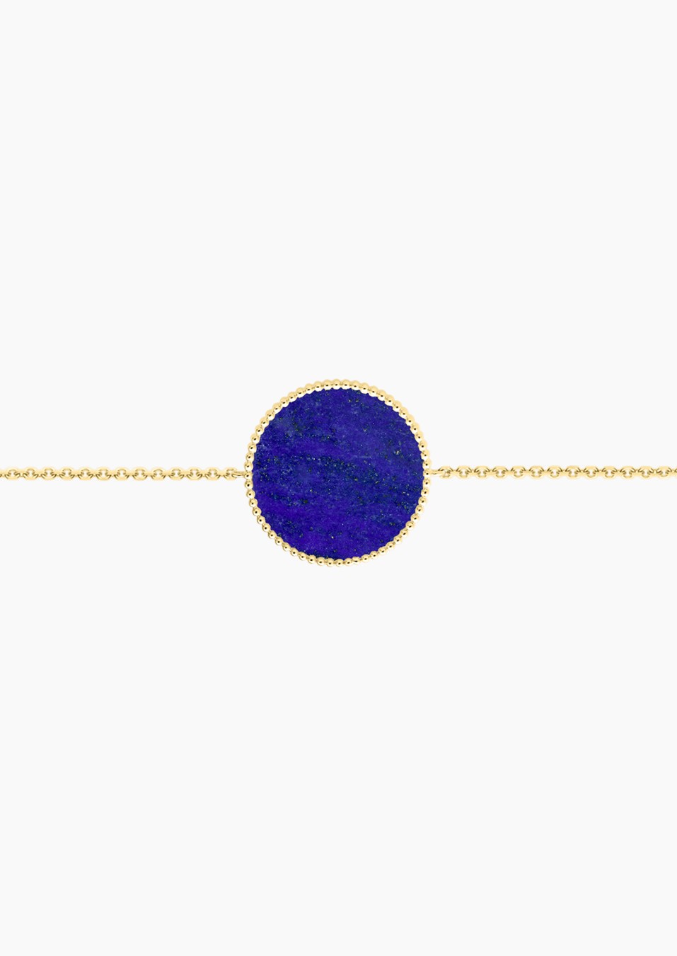 Colette Lune Perlée bracelet in gold and lapis lazuli / Lepage