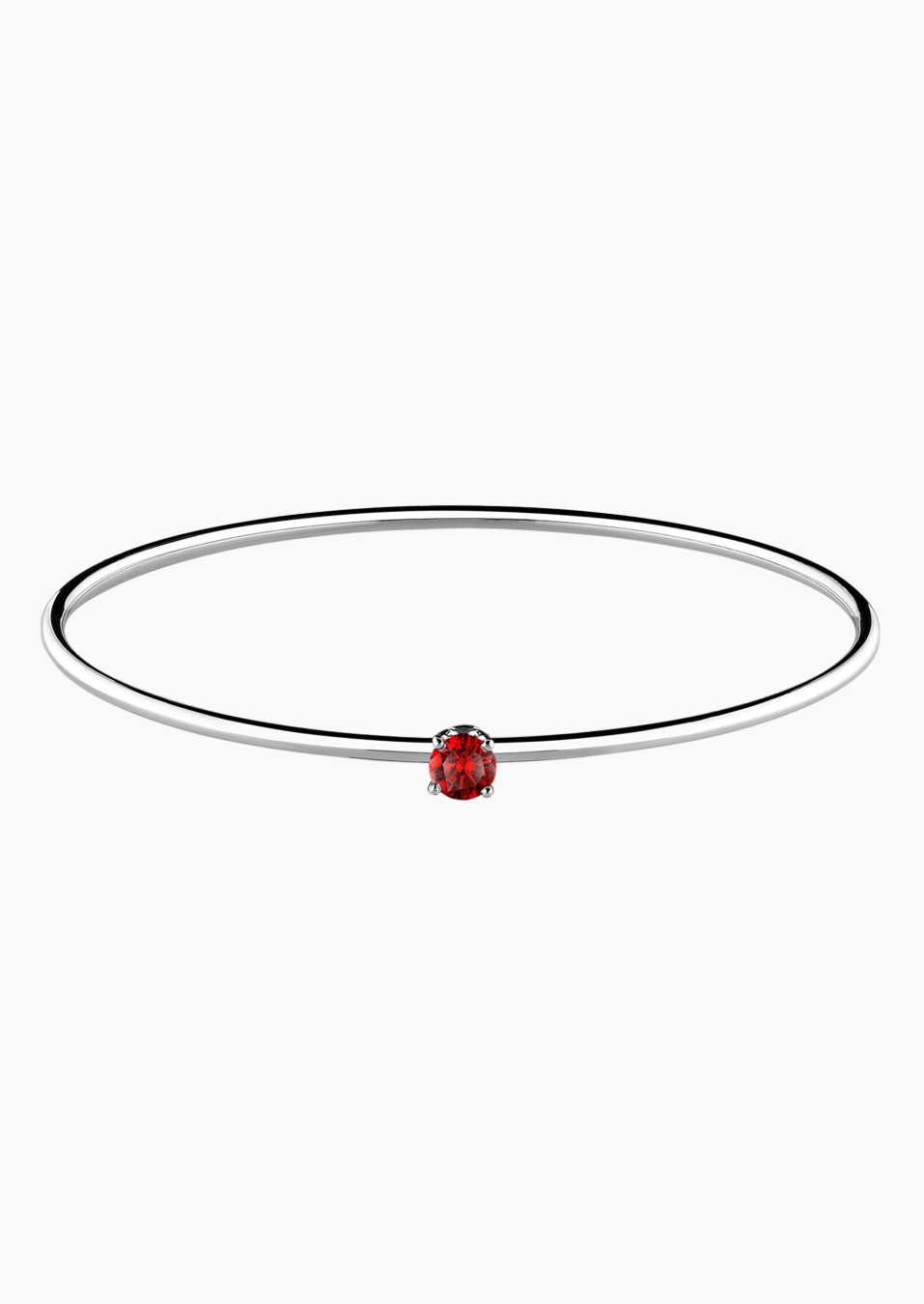 Pur flexible bangle bracelet in gold and ruby / Lepage