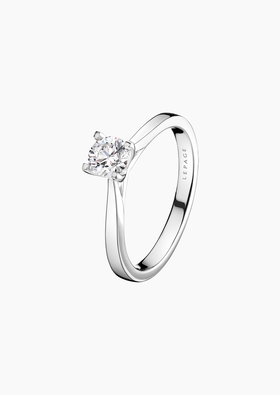 Cupidon solitaire in gold and diamond / Lepage