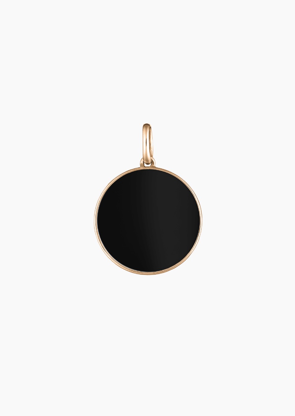 Colette Lune medal in rose gold and onyx / Lepage