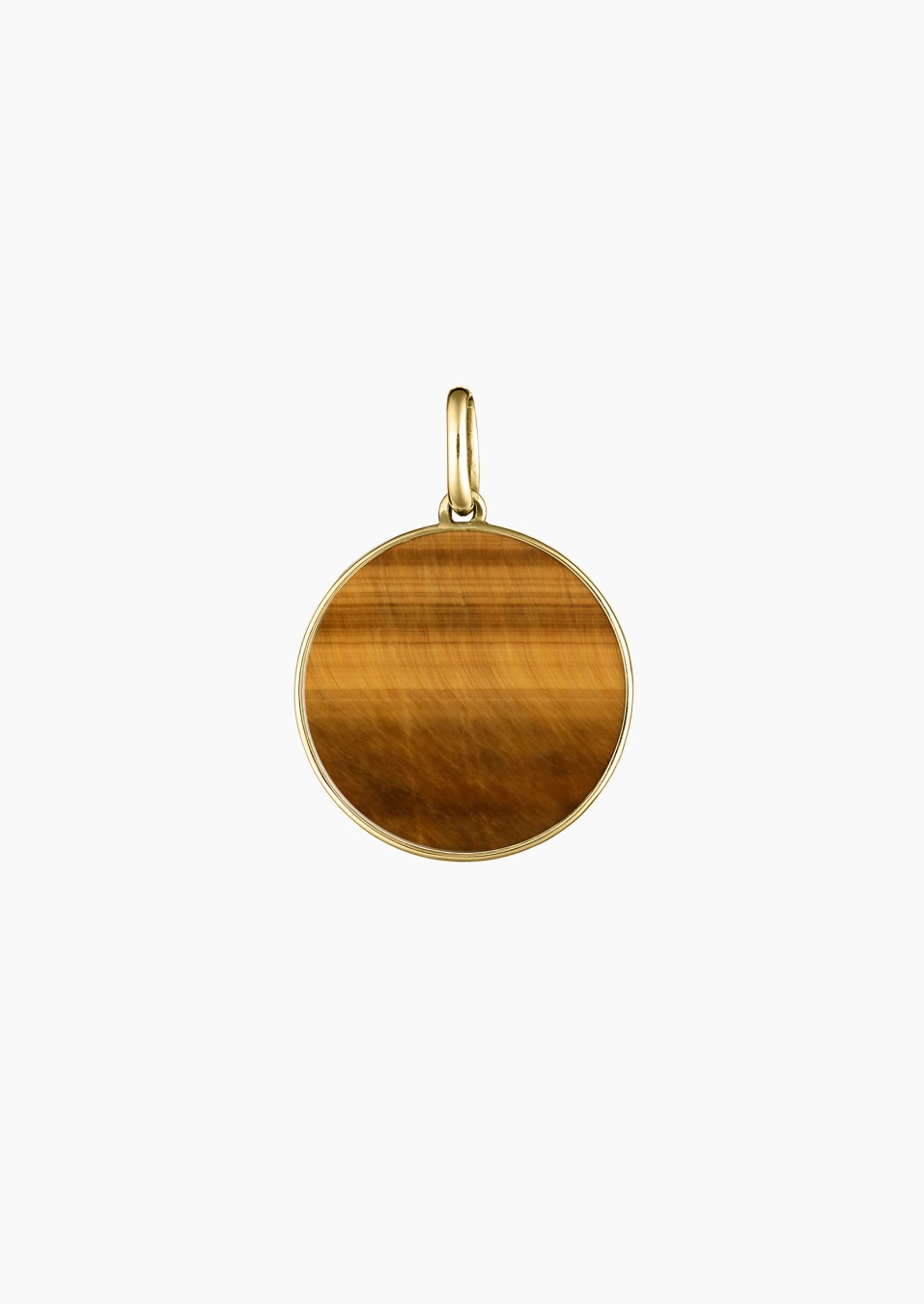 Colette Lune medal in gold and tiger's eye / Lepage