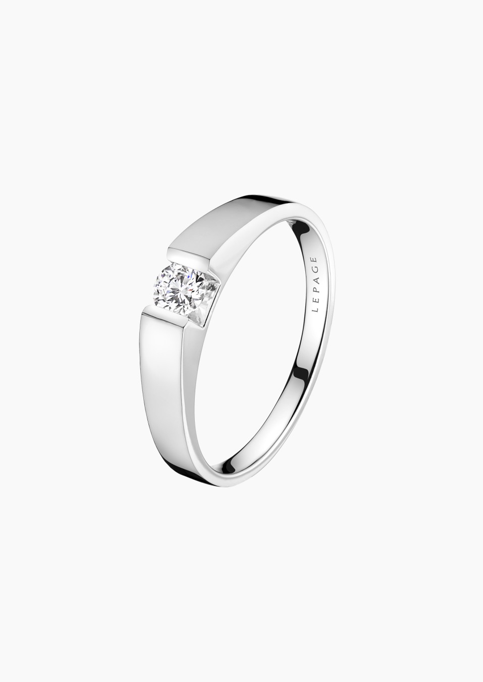 Lepage Audacieuse solitaire in gold and diamond / Lepage