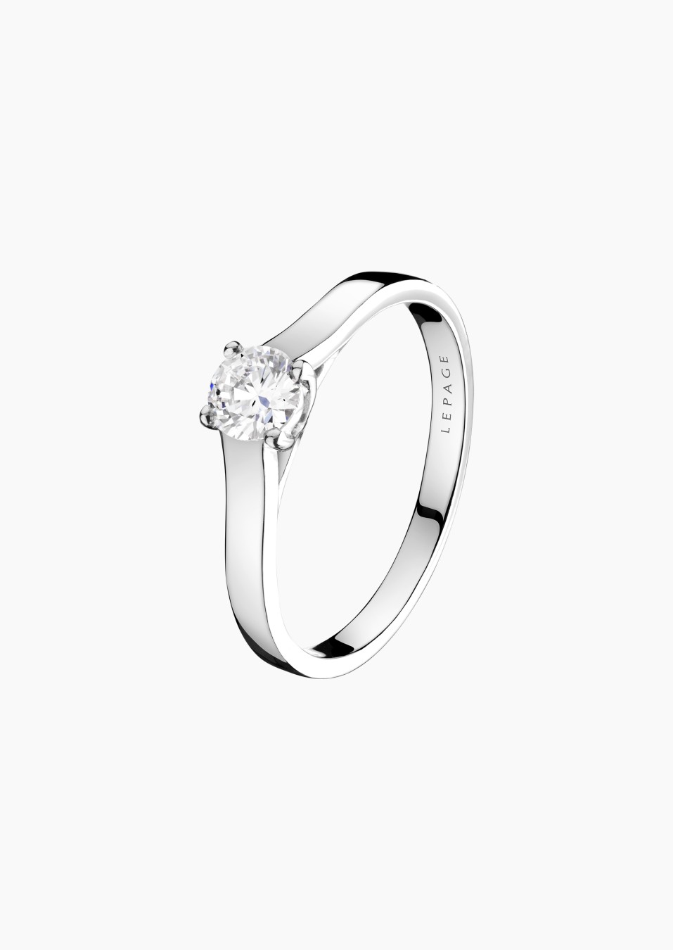 Jackie solitaire in gold and diamond / Lepage