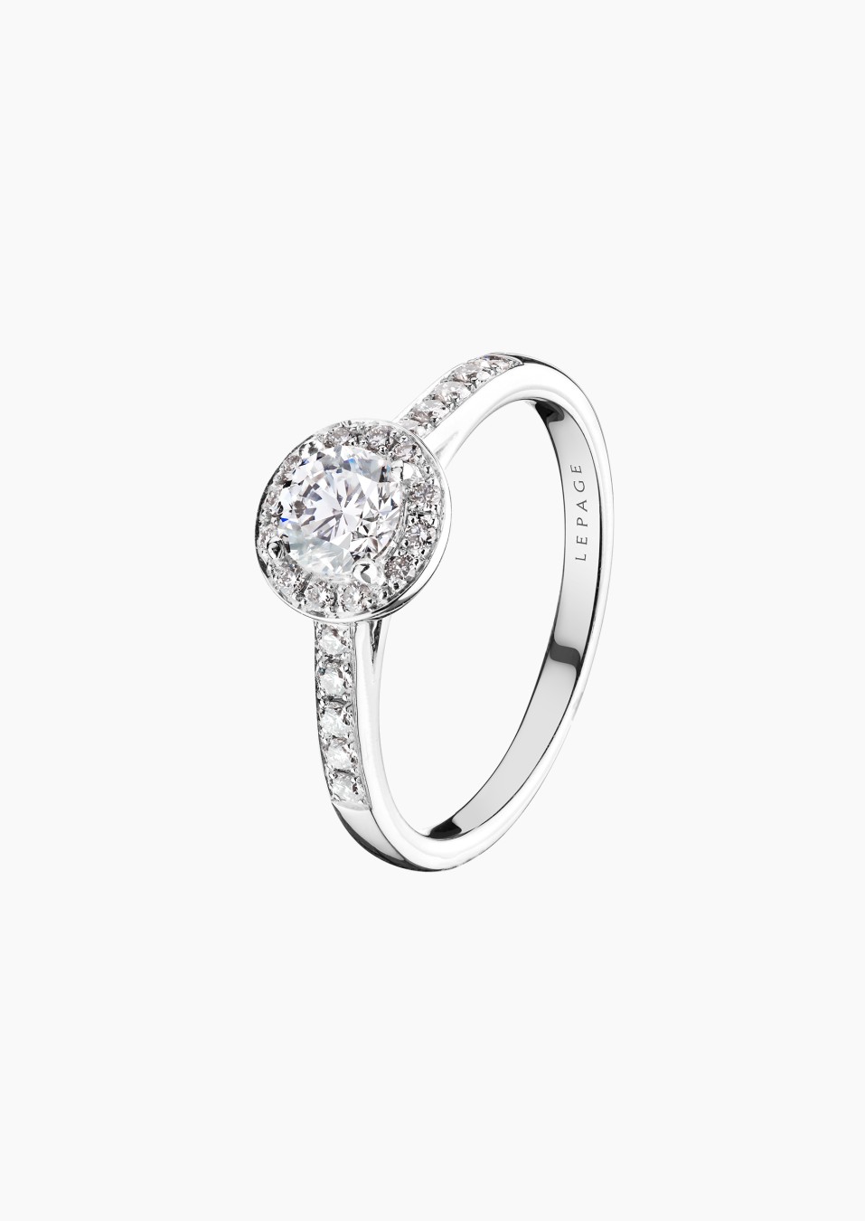 Solitaire Coquette en or et diamants / Lepage