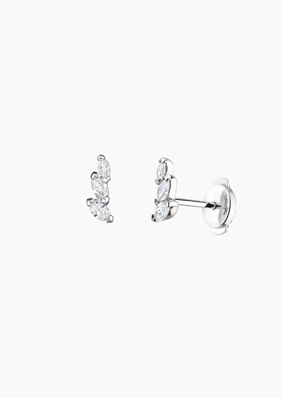 Boucles d'oreilles Suzon en or et diamants / Lepage