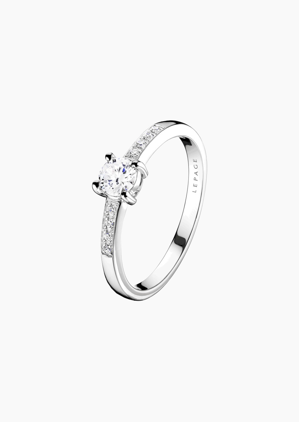 Solitaire Aristide en or et diamants / Lepage