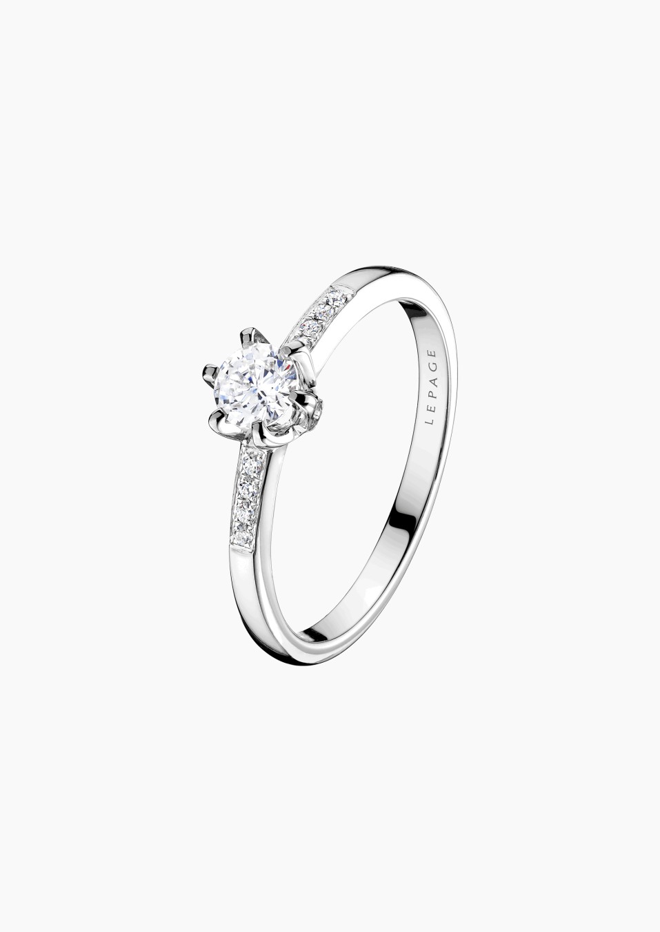 Solitaire Achille en or et diamants / Lepage