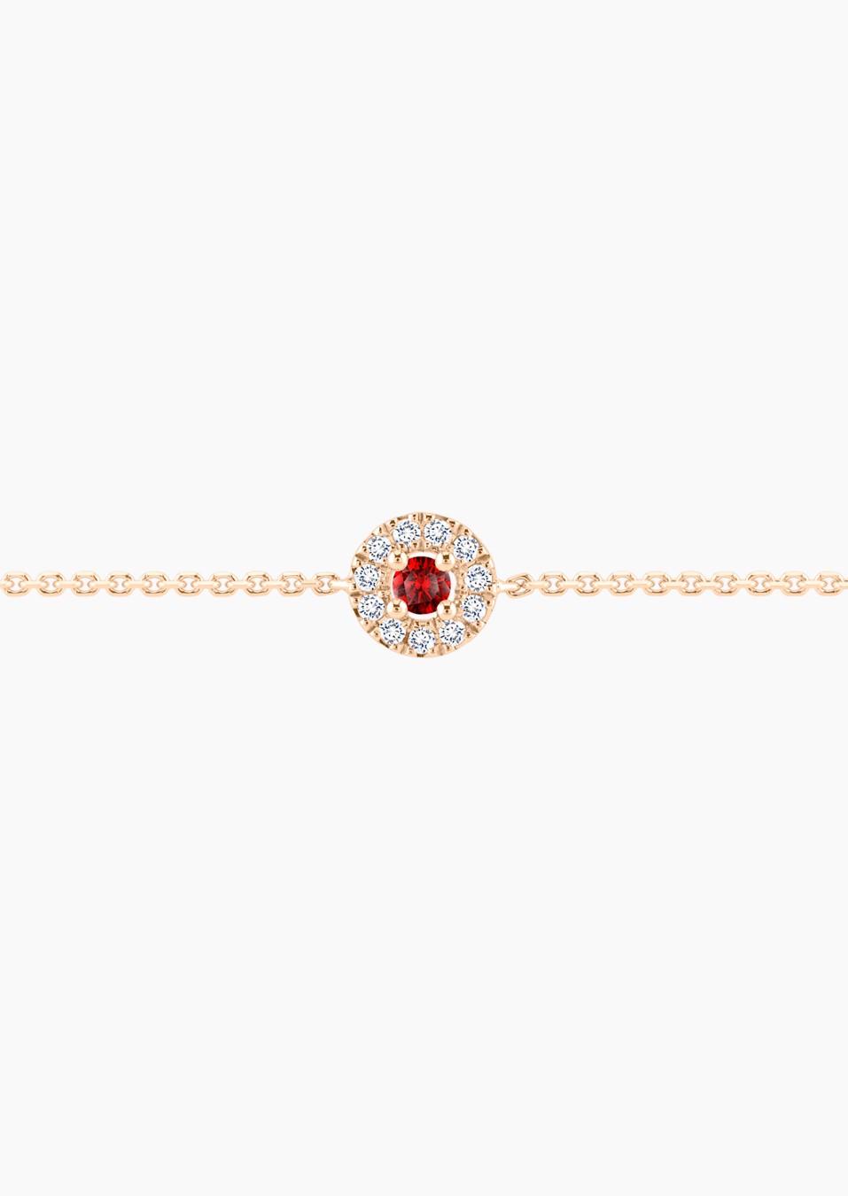 Bracelet Coquette en or rose, saphir et diamants / Lepage