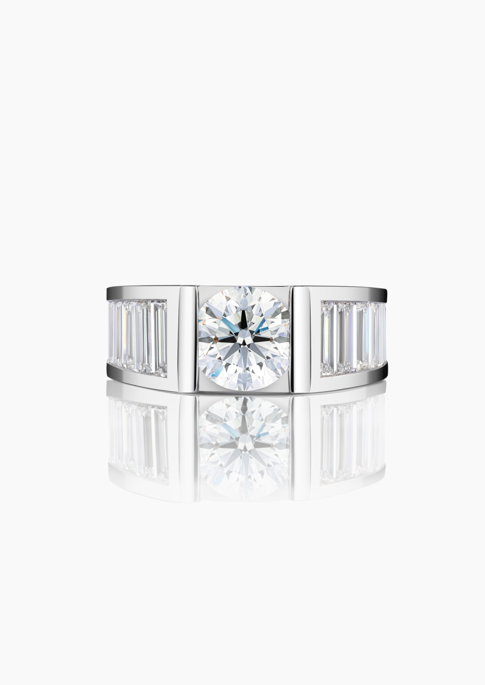 The Audacieuse ring in white gold and diamonds / Lepage