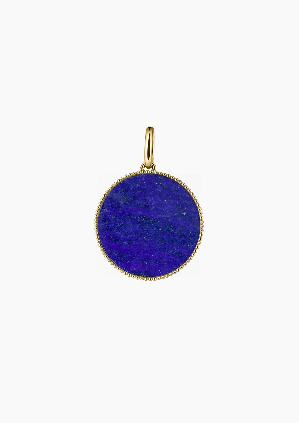 Colette Lune Perlée medal in gold and lapis lazuli / Lepage